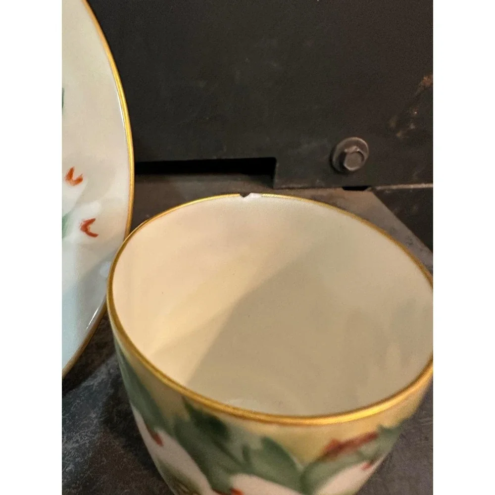 Vintage‎ 1944 Royal Bavarian Hutschenreuther Plate & Thomas Bavaria Cup Set